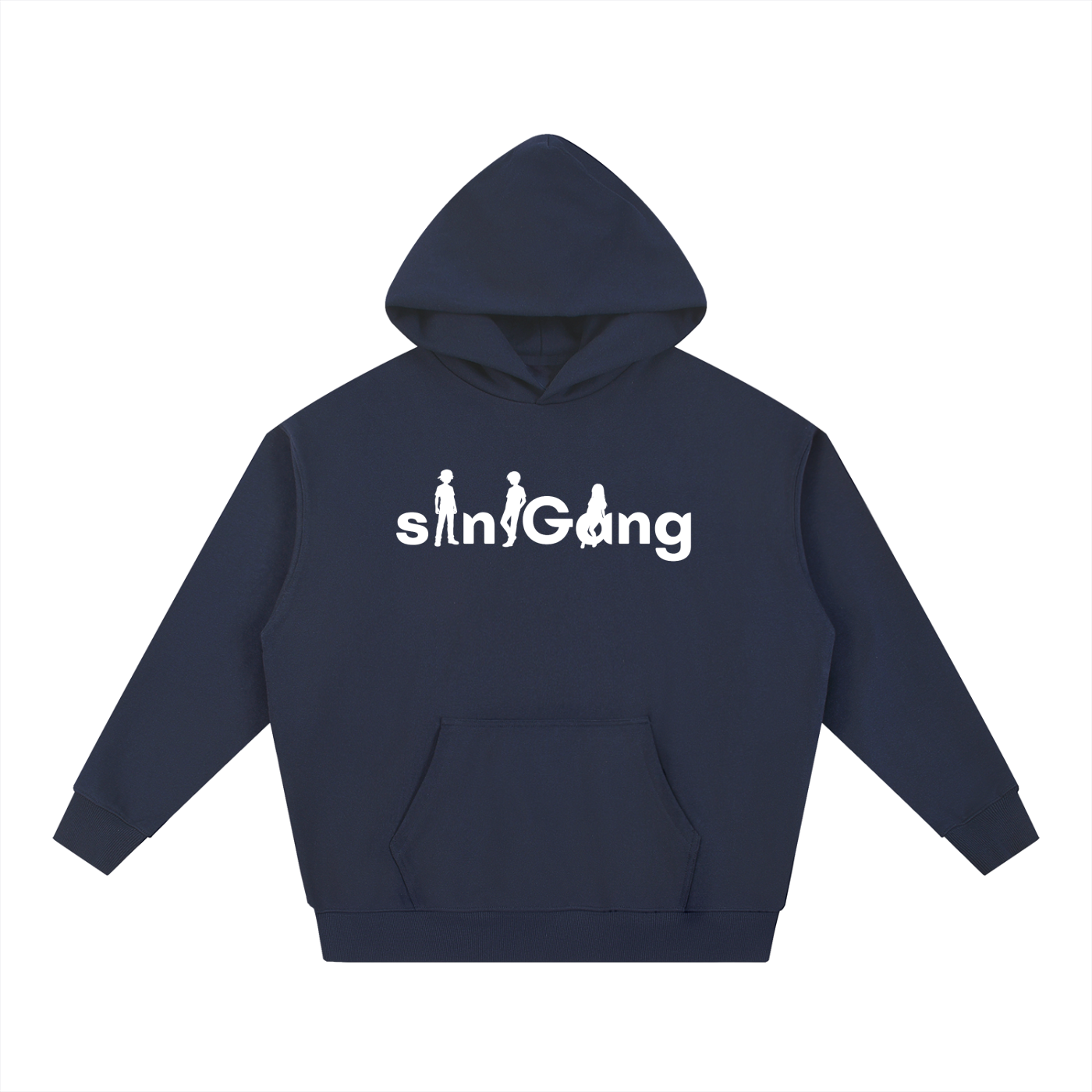 siniGang (white logo) Hoodie