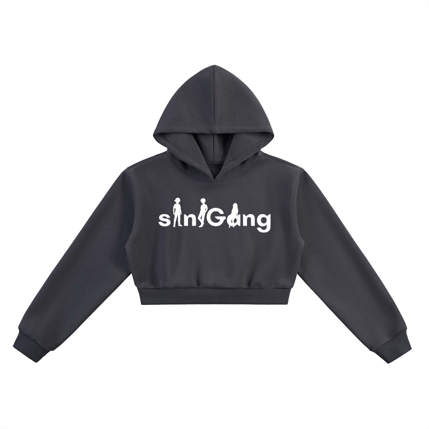 siniGang logo Cropped Hoodie