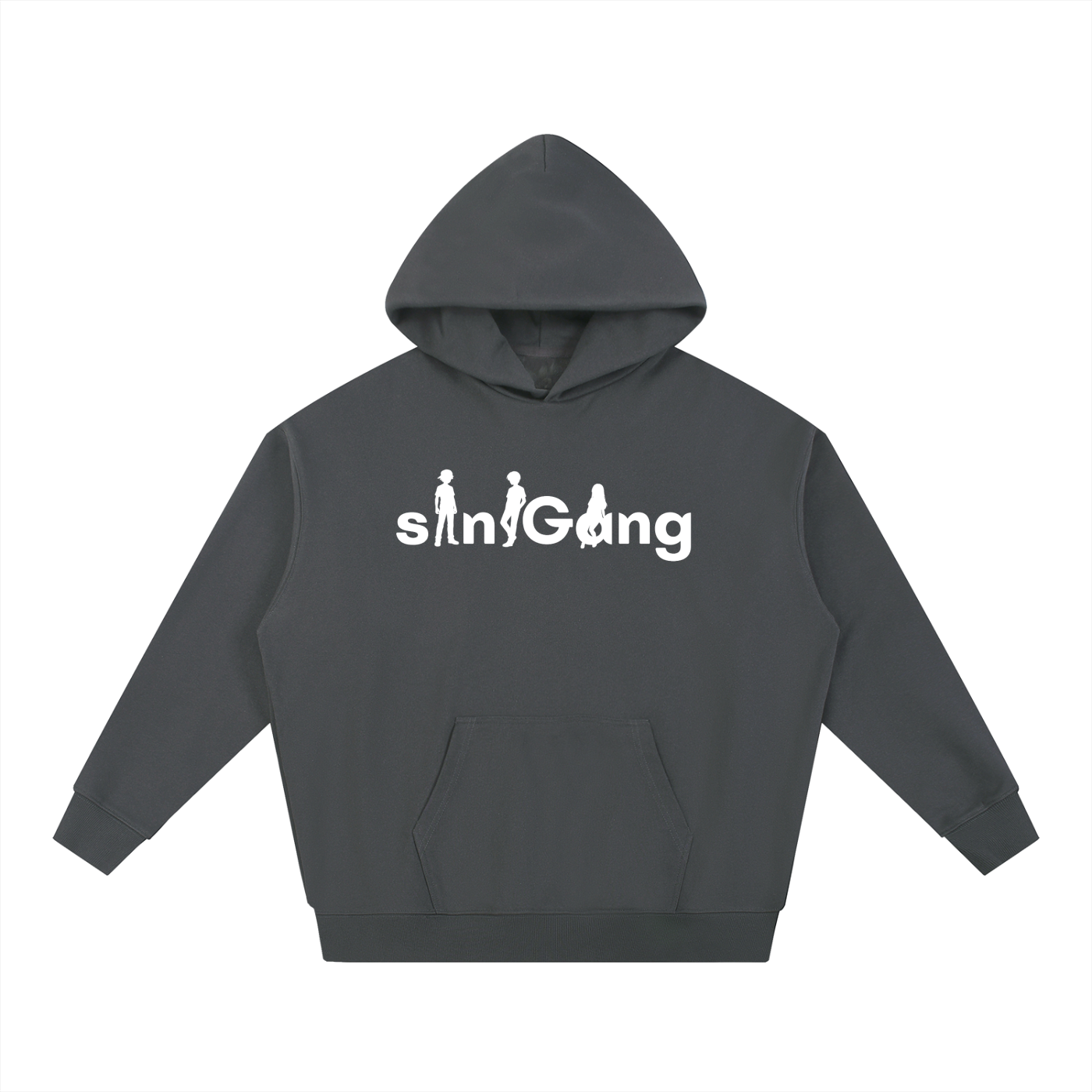 siniGang (white logo) Hoodie