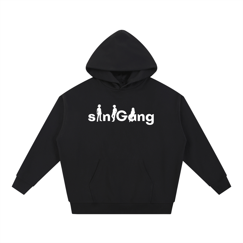 siniGang (white logo) Hoodie