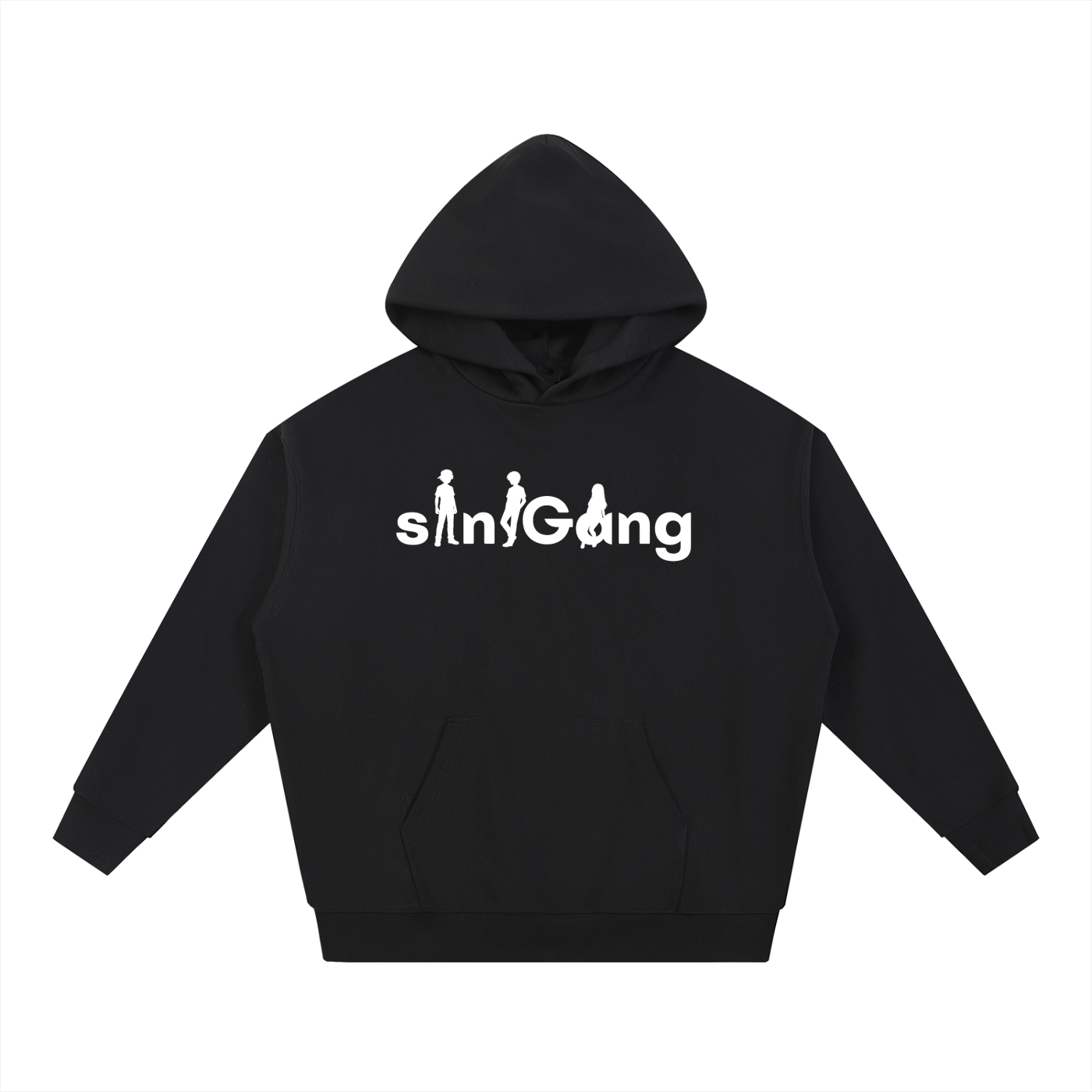 siniGang (white logo) Hoodie