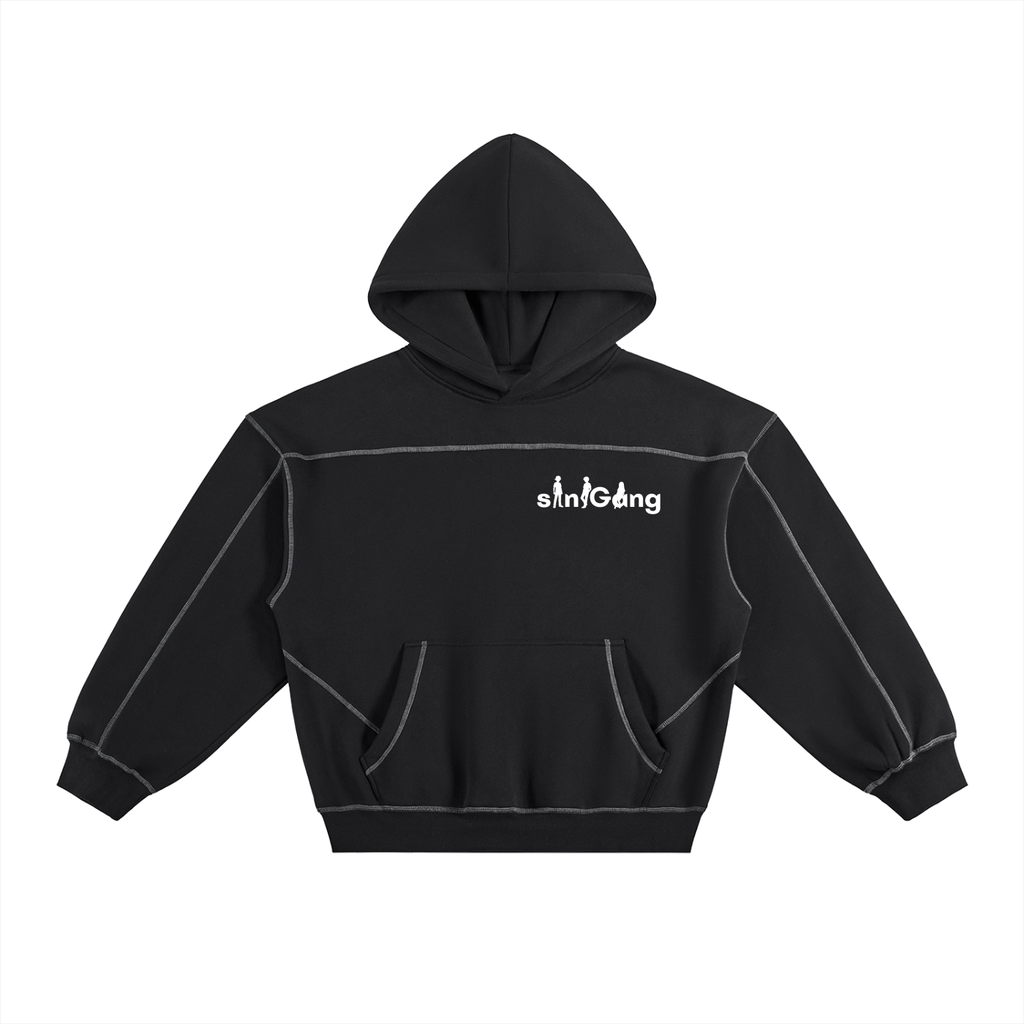 siniGang Contrast-Stitched Hoodie