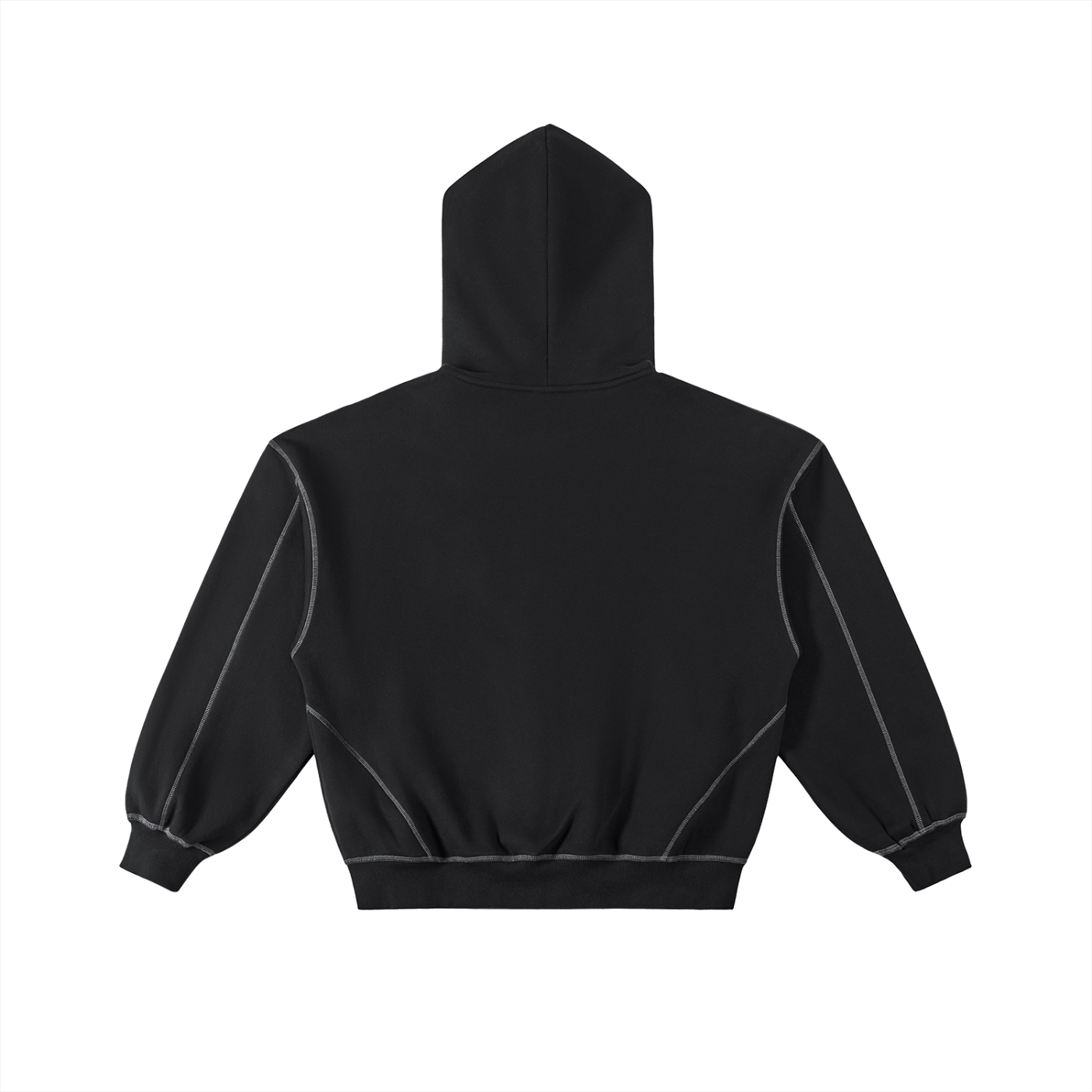 siniGang Contrast-Stitched Zip Hoodie