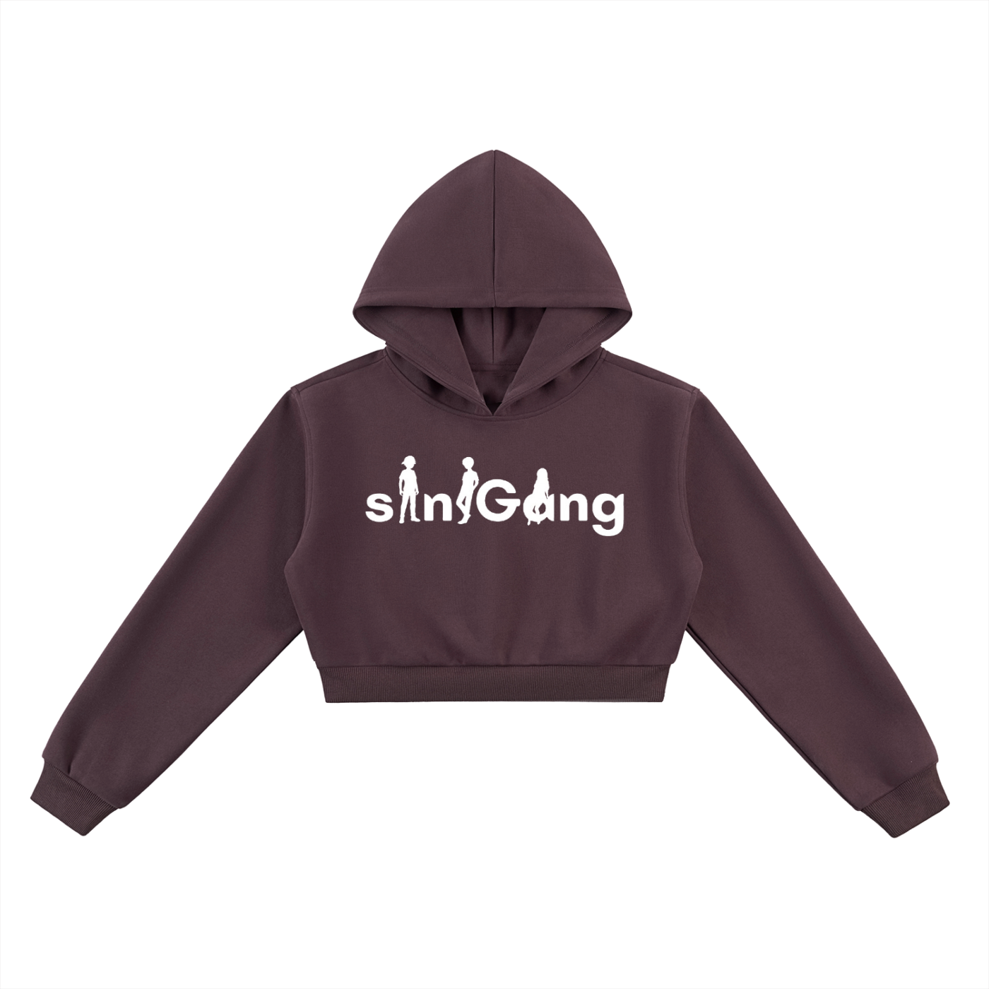 siniGang logo Cropped Hoodie